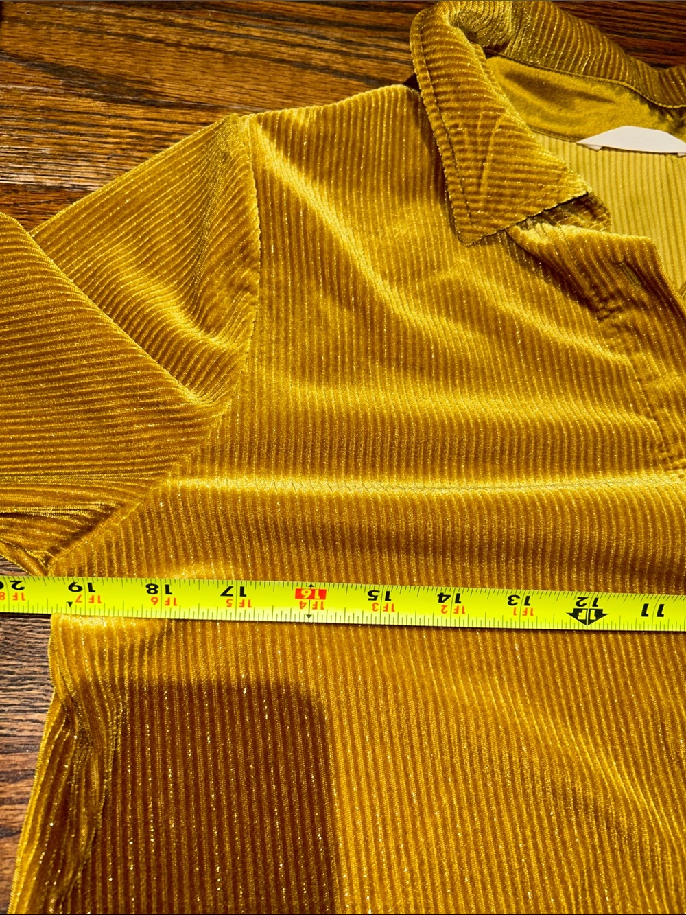 Soft Surroundings Gold Button-Front Blouse - Picture 4 of 7